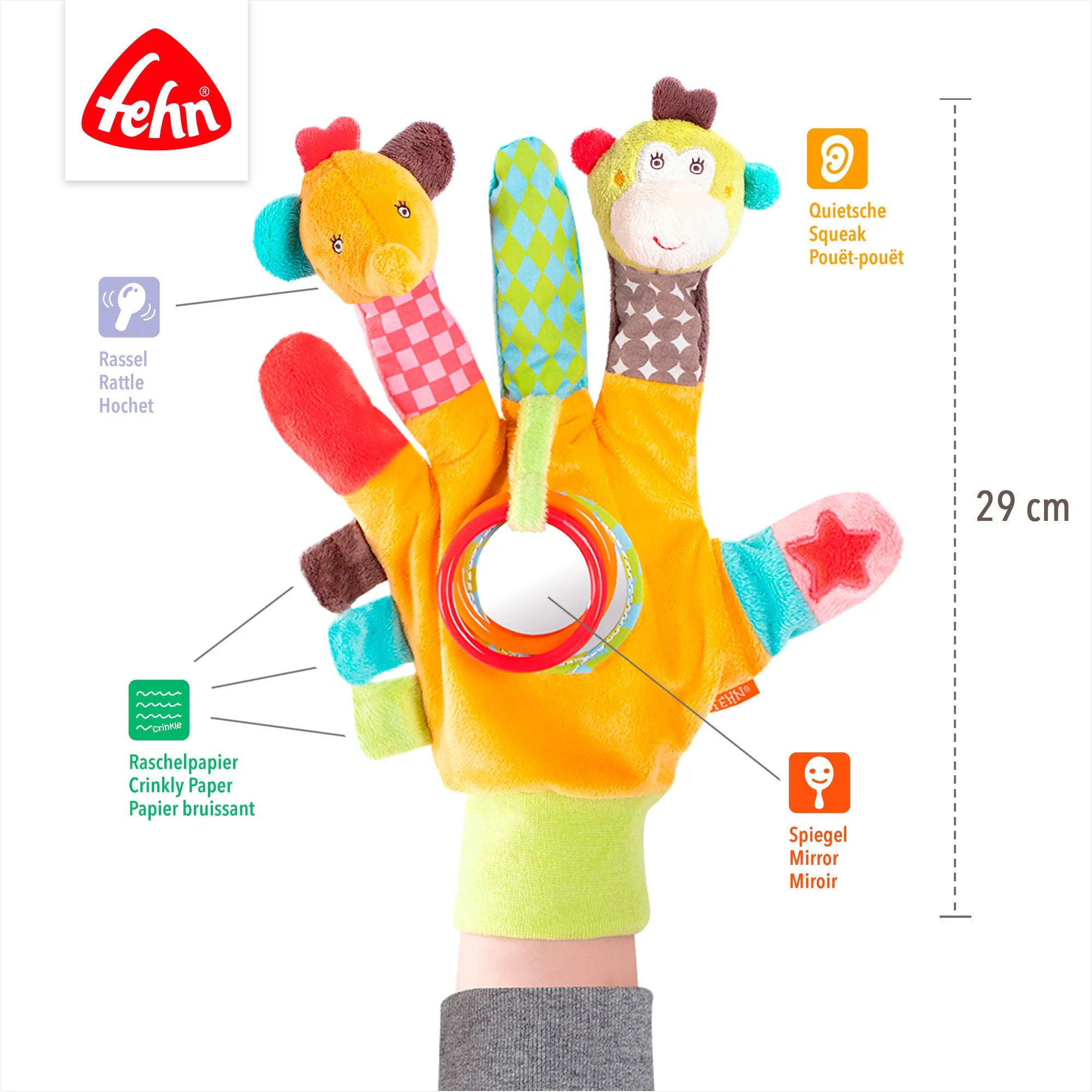 Fingerpuppen-Handschuh „Classic Stars – Safari“